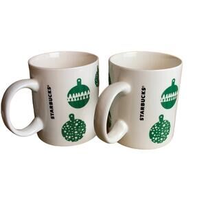 Pair of (2) Starbucks Christmas Coffee/Tea Mugs
